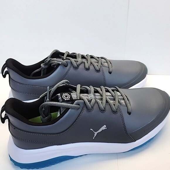 Puma Men's Gray and Blue Athletic Shoes - Picture 1 of 4